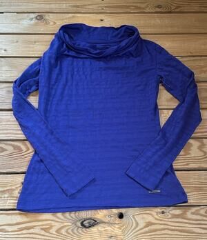 Smartwool Women’s Cowl neck Long Sleeve Top Size XS Purple F1